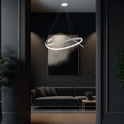 candelabru led dimabil 48w 3000k 80x120cm - alb