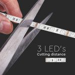 banda led smd5050 60led/m galben ip20 5m