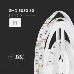 banda led smd5050 60led/m galben ip20 5m