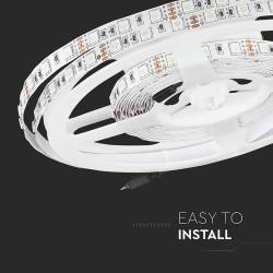 banda led smd5050 60led/m galben ip20 5m