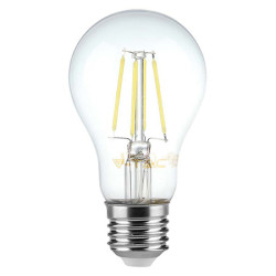 bec e27 a60 cu filament dimabil led 8w 3000k alb cald