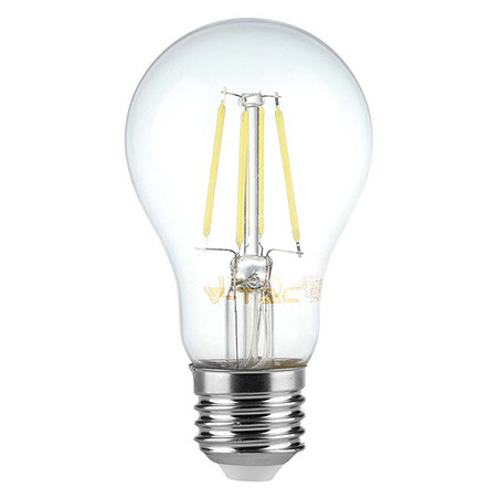 bec e27 a60 cu filament dimabil led 8w 3000k alb cald