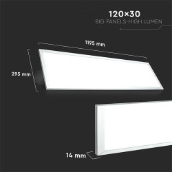 panou led 29w 120cm x 30cm 6400k alb rece