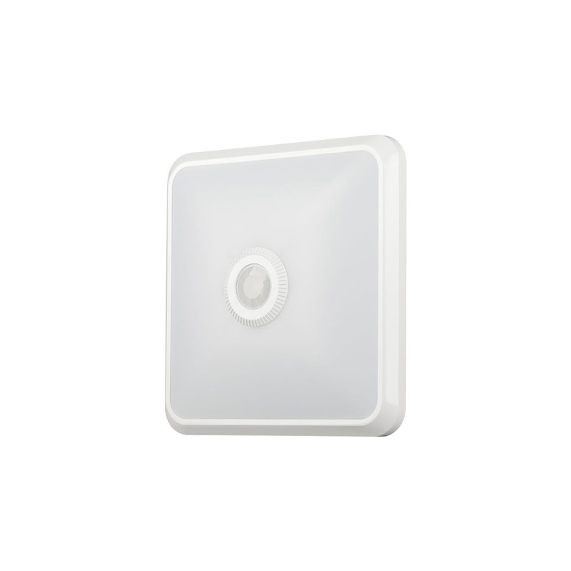 plafoniera led 12w ip20 senzor de miscare 3in1 - alb