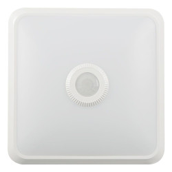 plafoniera led 12w ip20 senzor de miscare 3in1 - alb