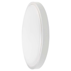 plafoniera led 24w ip44 6500k alb rece - alb