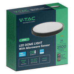 plafoniera led 24w 4000k ip44 cu senzor de miscare