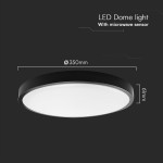 plafoniera led 24w 4000k ip44 cu senzor de miscare plafoniera led 24w 4000k ip44 cu senzor de miscare