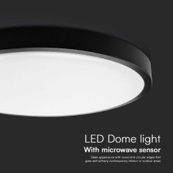 plafoniera led 24w 4000k ip44 cu senzor de miscare