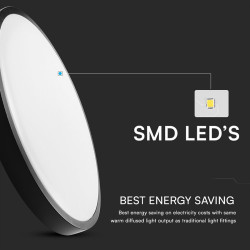 plafoniera led 24w 4000k ip44 cu senzor de miscare