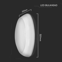plafoniera led 8w/16w/20w 3in1 + senzor miscare ip65- alb