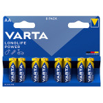 baterie alcalina lr06 longlife power blister 8buc varta baterie alcalina lr06 longlife power blister 8buc varta