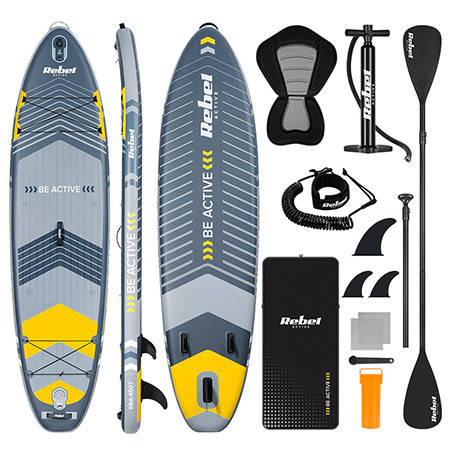 set placa gonflabila stand up paddle scaun 335x84x15 cm