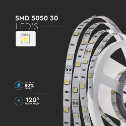 banda led smd5050 30led/m 6400k ip20 5m