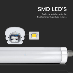 corp iluminat led 120cm 36w 4000k alb neutru ip65 cip samsung
