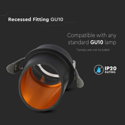 corp spot gu10 - negru