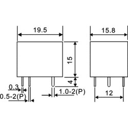 Relee, Releu  electromagnetic SPDT Ubobină: 5VDC 10A/120VAC 10A/24VDC -3, dioda.ro