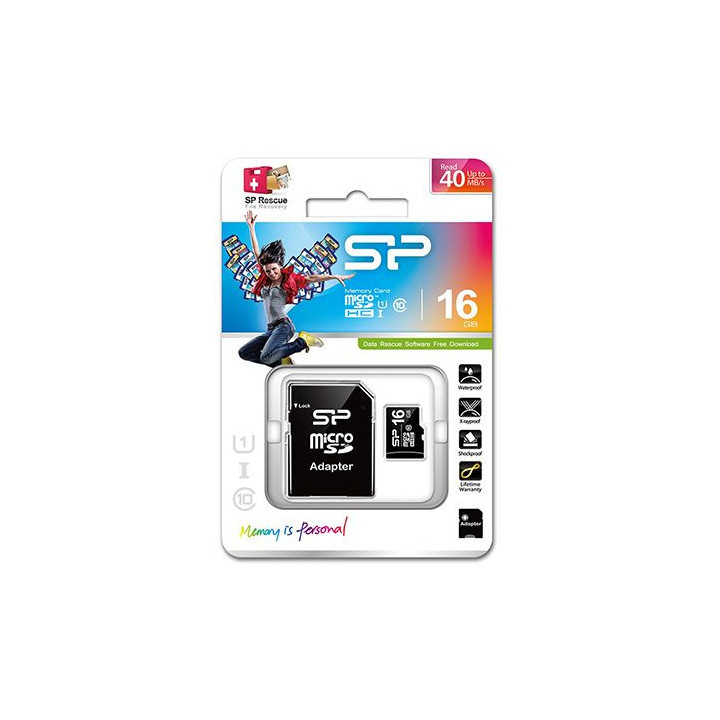 micro sd card 16gb class 10 cu adaptor silicon power