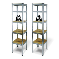 raft salgo - 5 nivele - metal - max 175 kg - 180 x 40 x 40 cm