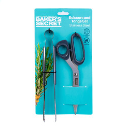 set cleste si foarfeca din otel inoxidabil baker's secret