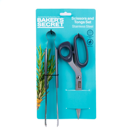 set cleste si foarfeca din otel inoxidabil baker's secret