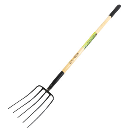 furca cu 5 dinti, maner lemn, 1520mm