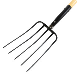 furca cu 5 dinti, maner lemn, 1520mm