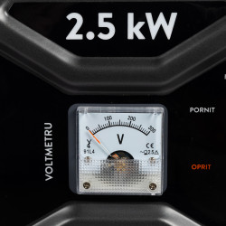 generator detoolz 2.5kw 2 prize 230v benzina, 4t, pornire manuala 15l fara roti g01