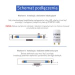Becuri Auto, Tub gen neon T8 288LED smd3014 24W, 120cm alb cald 3000K, capete rotite -1, dioda.ro