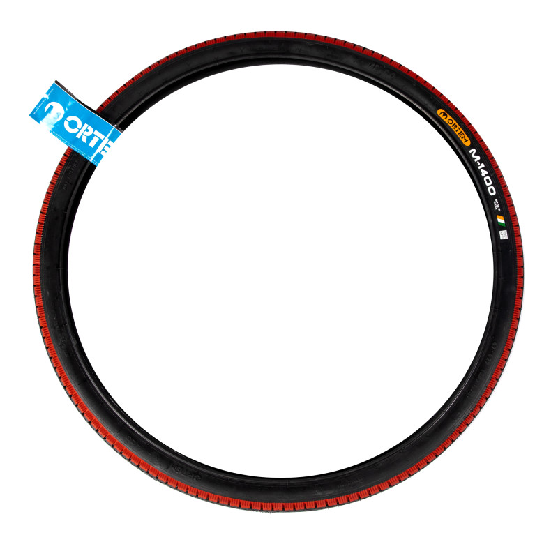 anvelopa bicicleta negru/rosu 28x1.75 m-1400 (47-622)