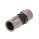 Mufă F tată drept 75Ω RG59 crimpare pe cablu Conectori, Mufă F tată drept 75Ω RG59 crimpare pe cablu -1, dioda.ro