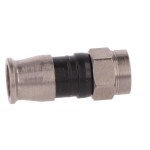 Mufă F tată drept 75Ω RG59 crimpare pe cablu Conectori, Mufă F tată drept 75Ω RG59 crimpare pe cablu -1, dioda.ro