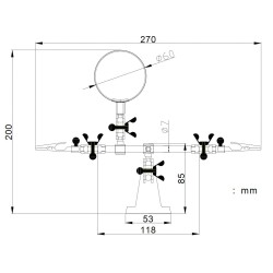 Instrumente Inspectie, Mana de ajutor cu lupa NAR0044 ZD-10D -12, dioda.ro