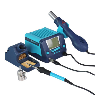 Bakon, Statie service Bakon Bk881 2 in 1 Afisaj LCD letcon si suflanta aer cald -7, dioda.ro