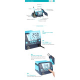Bakon, Statie service Bakon Bk881 2 in 1 Afisaj LCD letcon si suflanta aer cald -19, dioda.ro