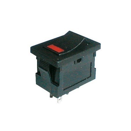 Comutatoare basculante, Comutator basculant 2pol./4pin ON-OFF 250V / 3A (LED roșu) -1, dioda.ro