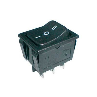 Comutatoare basculante, Comutator basculant 3pol./6pin ON-OFF-ON 250V / 15A - negru -1, dioda.ro