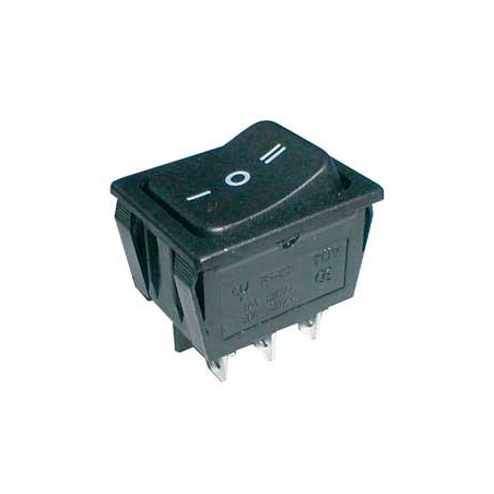 Comutatoare basculante, Comutator basculant 3pol./6pin ON-OFF-ON 250V / 15A - negru -1, dioda.ro