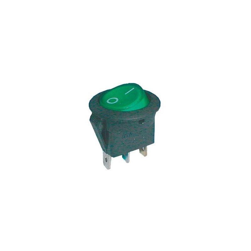 Comutator basculant 2pol./3pin ON-OFF 16A / 12VDC (rotunjit) - verde transparent Comutatoare basculante, Comutator basculant 2pol./3pin ON-OFF 16A / 12VDC (rotunjit) - verde transparent -1, dioda.ro