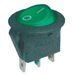 Comutator basculant 2pol./3pin ON-OFF 16A / 12VDC (rotunjit) - verde transparent Comutatoare basculante, Comutator basculant 2pol./3pin ON-OFF 16A / 12VDC (rotunjit) - verde transparent -1, dioda.ro