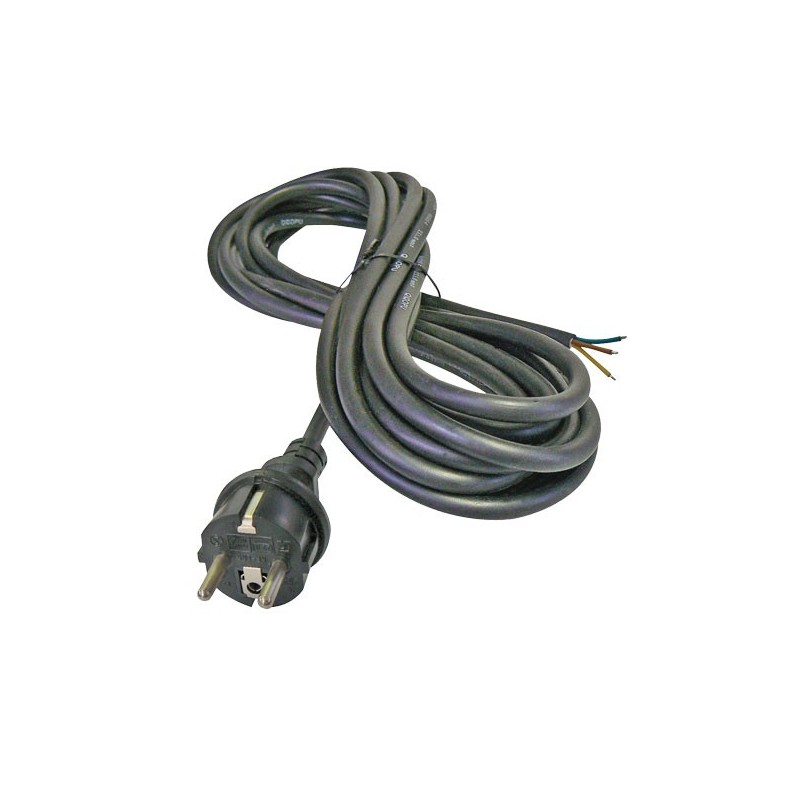 Cabluri flexo, Cablu de alimentare din cauciuc 3x1,5mm 5m negru -1, dioda.ro