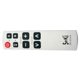 Șoferi pentru seniori, Telecomandă SEKI MEDIUM argintiu pentru seniori - universal - butoane mari -1, dioda.ro