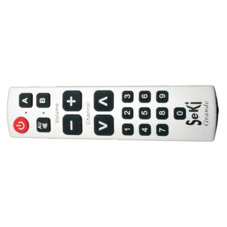 Telecomandă SEKI GRANDE argintiu pentru seniori - universal - butoane mari