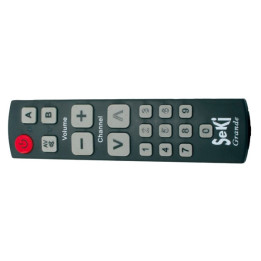 Șoferi pentru seniori, Telecomandă SEKI GRANDE negru argintiu pentru seniori - universal - butoane mari -1, dioda.ro