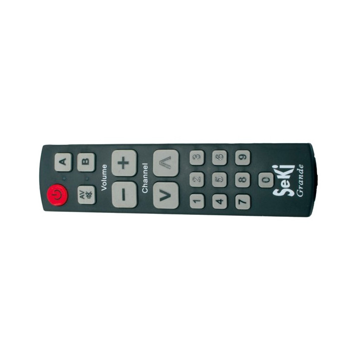 Șoferi pentru seniori, Telecomandă SEKI GRANDE negru argintiu pentru seniori - universal - butoane mari -1, dioda.ro