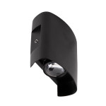 aplica monty led 2x2w 3000k ip54, negru, erste aplica monty led 2x2w 3000k ip54, negru, erste