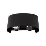 aplica monty led 4x4w 3000k ip54, negru, erste