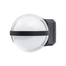 aplica nisa led 13w 6000k ip65, negru, erste