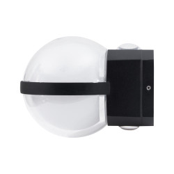 aplica nisa led 13w 6000k ip65, negru, erste
