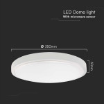 plafoniera led 24w 4000k ip44 cu senzor de miscare